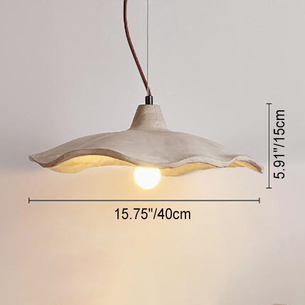 Japanese Vintage Cement Flower Shape Chandelier for Kitchen Island