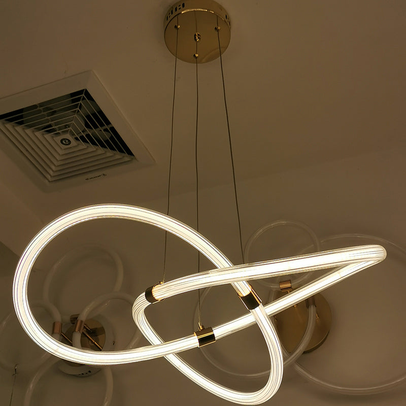 Nordic Style Acrylic LED Chandelier Pendant Light for Kitchen Island