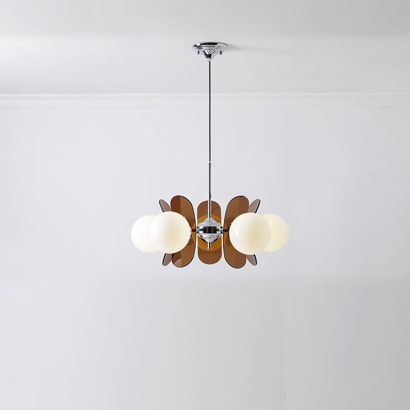 Mid-Century Modern Acrylic Magic Bean Chandelier for Living Room 3/8 Lights