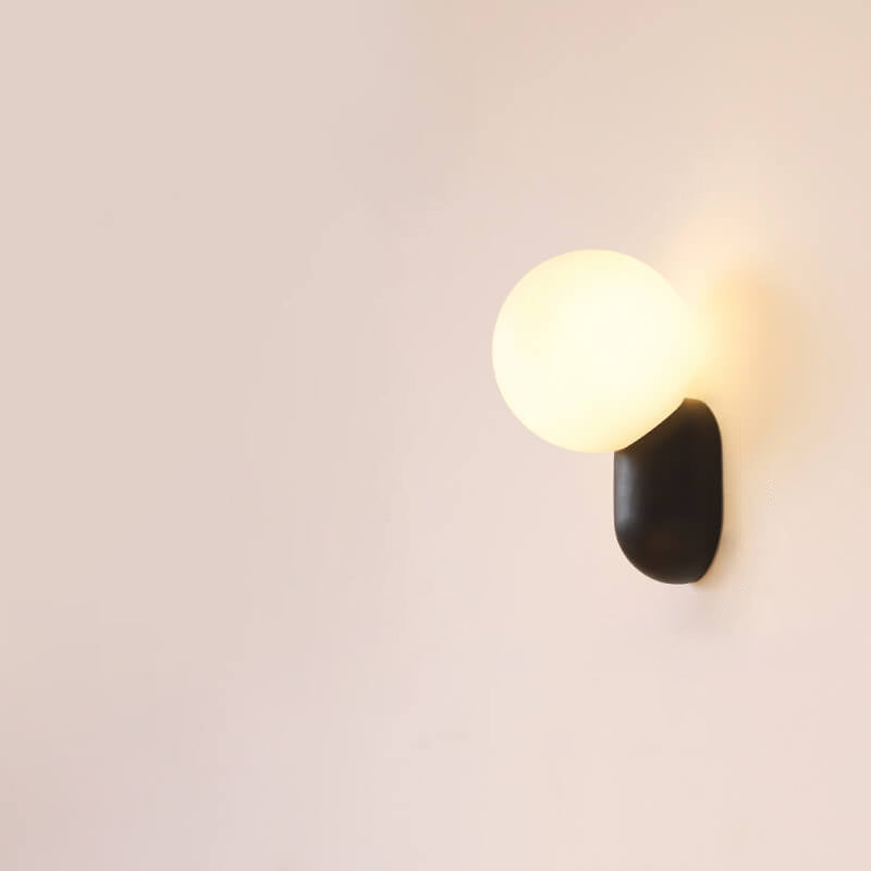 Chic Macaron Cream Resin 1-Light Wall Sconce Lamp for Modern Décor