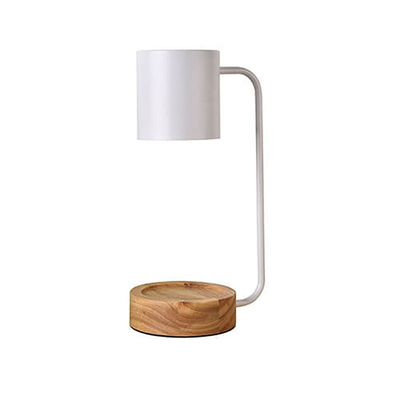 Japanese Minimalist Wood Table Lamp with Dimming Feature for Modern Decor