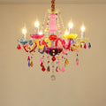 Elegant European Glass Crystal Candle Chandelier for Living Room Décor