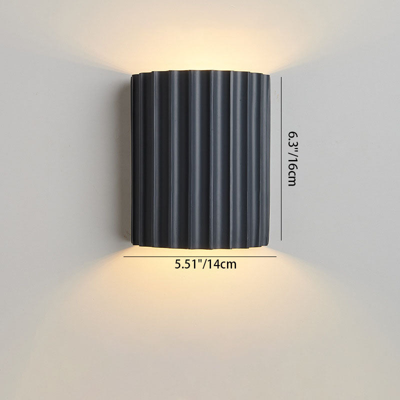 Stylish White Resin 2-Light Nordic Wall Sconce for Bedroom Decor