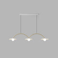 Modern Minimalist Round Arc Island Light 3/4 Light Chandelier