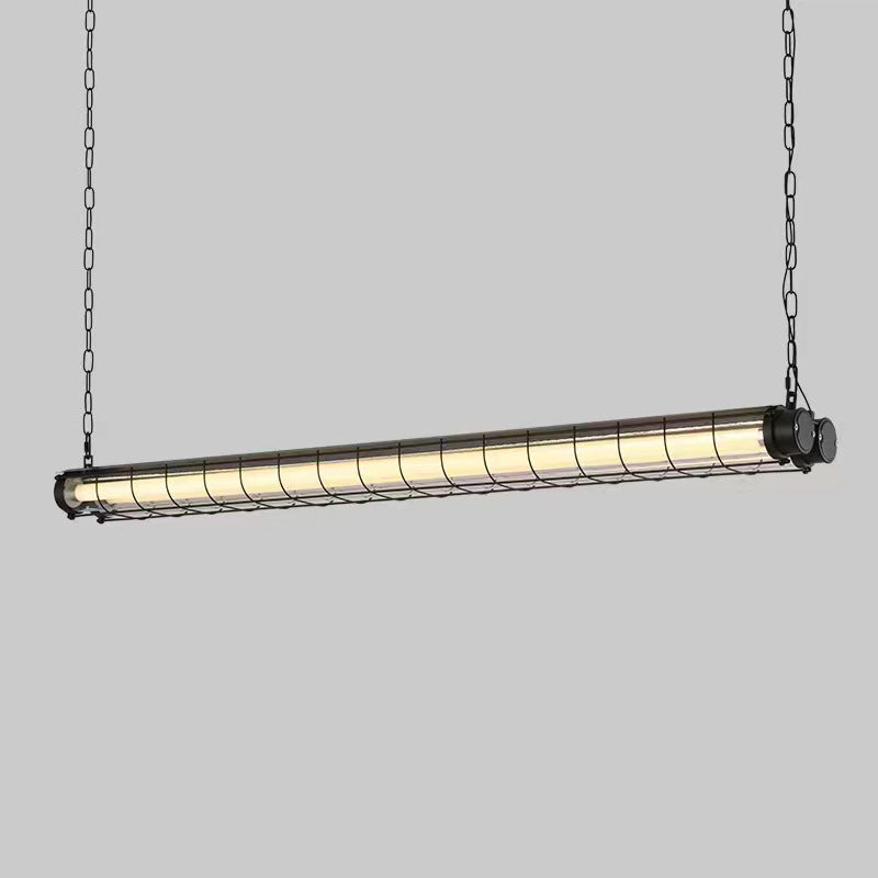 Modern Industrial Acrylic 1/2 Light Chandelier for Dining Room