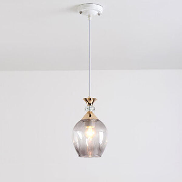 Nordic Gradient Glass Orb 1/3 Light Chandelier for Modern Living Room