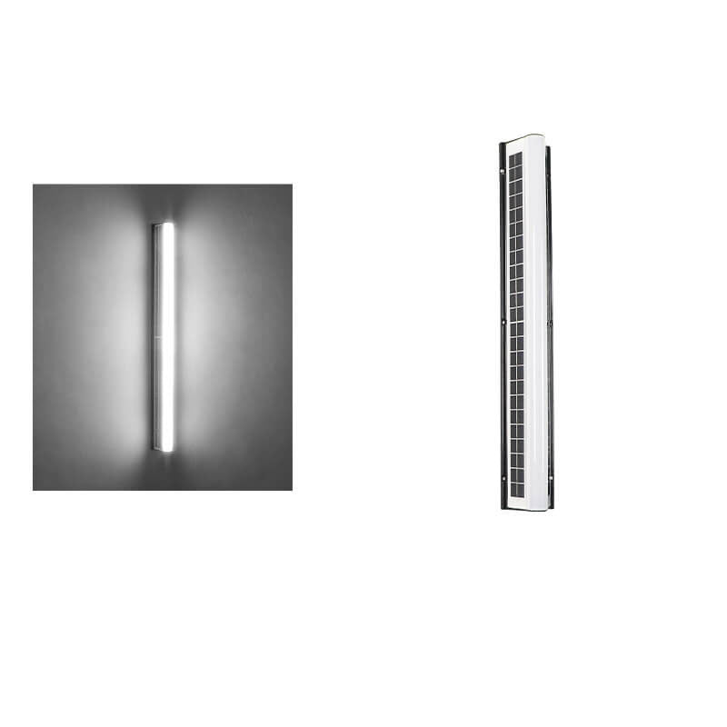 Contemporary Black Acrylic Solar LED Waterproof Garden Wall Light