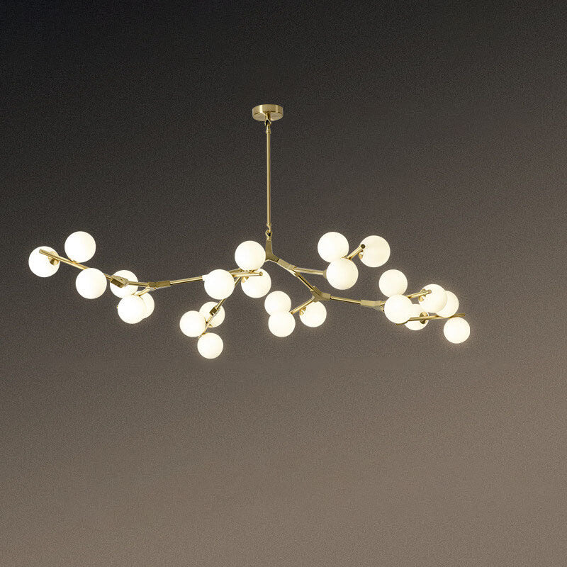Modern Glass Chandelier with 12/18/24 Lights for Stylish Living Room