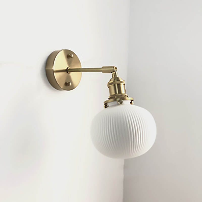 Retro Minimalist Brass and Lucite Oval Wall Sconce for Elegant Spaces