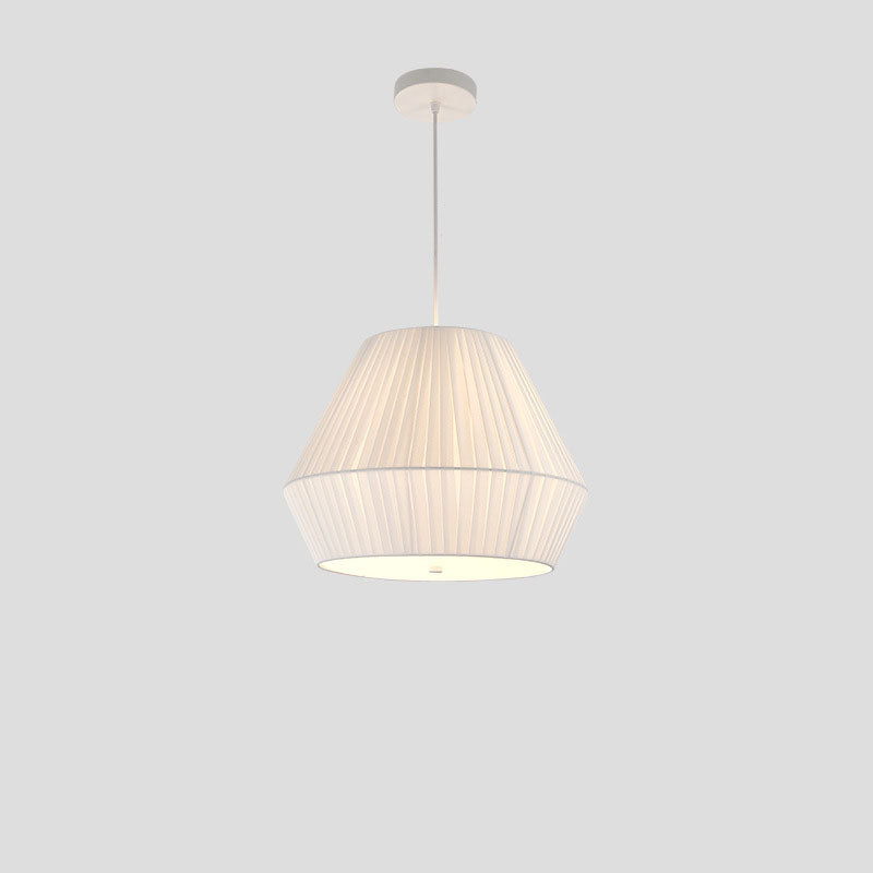 Modern Minimalist Iron Fabric Oval Round 3-Light Chandelier For Living Room