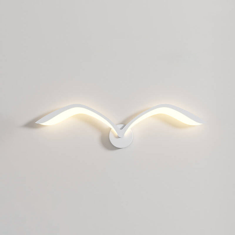 Nordic Minimalist White Acrylic LED Wall Sconce for Living Room Decor
