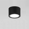 Sleek Black Nordic Cylinder LED Flush Mount Ceiling Light for Modern Interiors