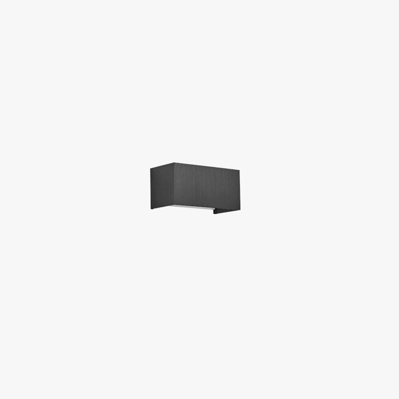 Modern Gray Aluminum Square LED Wall Sconce Lamp for Entryway Lighting