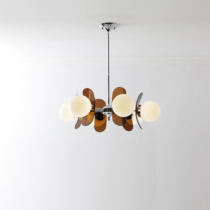 Mid-Century Modern Acrylic Magic Bean Chandelier for Living Room 3/8 Lights