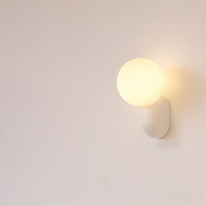 Chic Macaron Cream Resin 1-Light Wall Sconce Lamp for Modern Décor