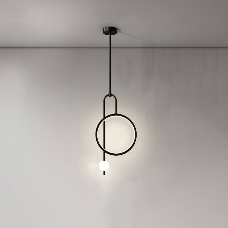 Modern Acrylic LED Chandelier with Circular Design for Dining Room