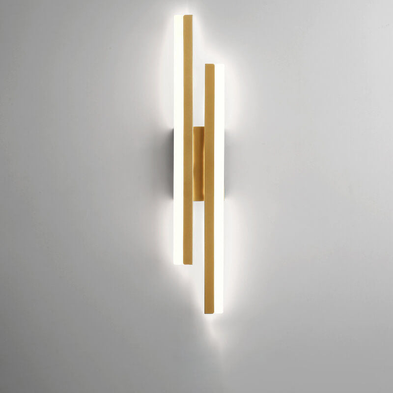 Sleek Black Iron Acrylic LED Wall Sconce Lamp for Contemporary Spaces
