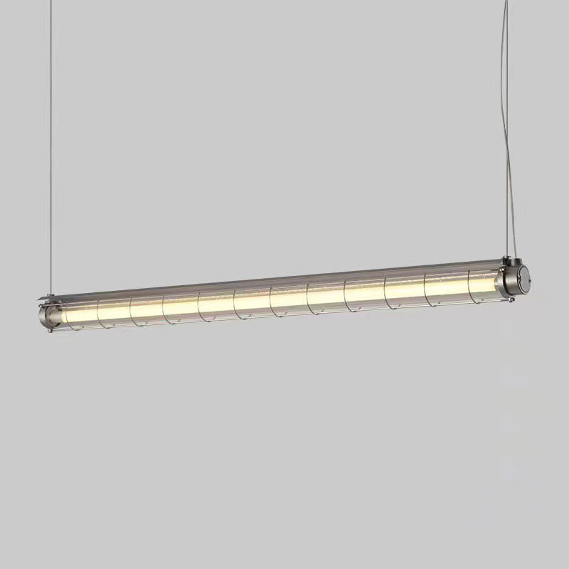 Modern Industrial Acrylic 1/2 Light Chandelier for Dining Room