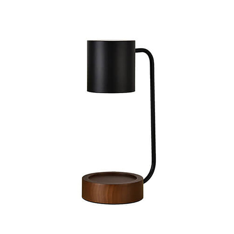 Japanese Minimalist Wood Table Lamp with Dimming Feature for Modern Decor