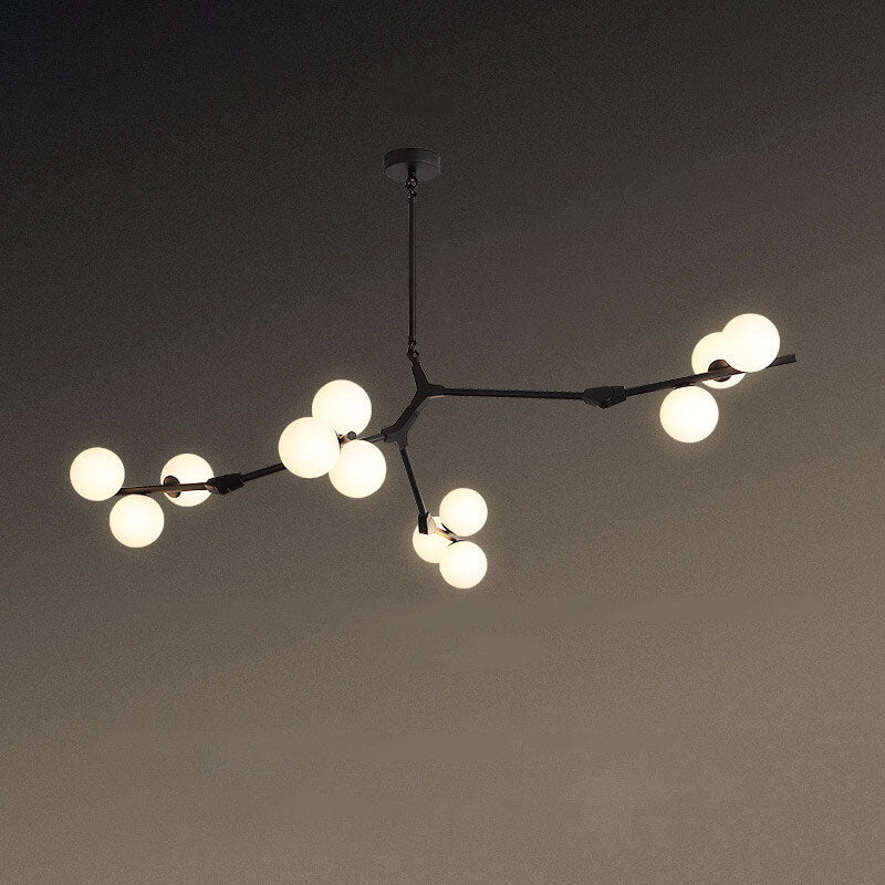 Modern Glass Chandelier with 12/18/24 Lights for Stylish Living Room