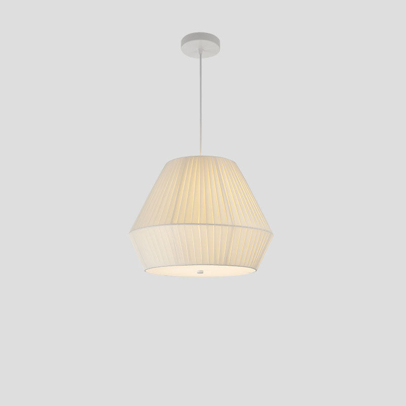 Modern Minimalist Iron Fabric Oval Round 3-Light Chandelier For Living Room