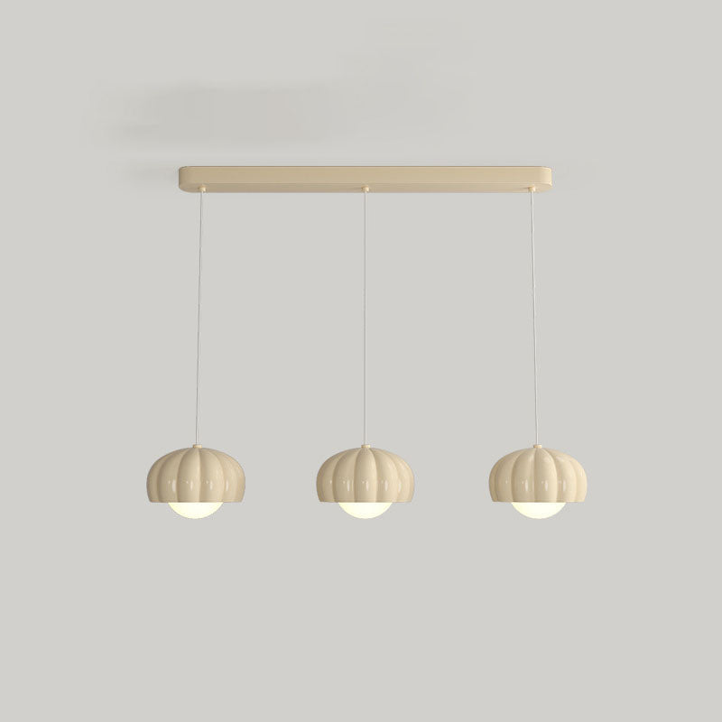 Contemporary Cream Aluminum Resin Pendant Chandelier for Dining Room