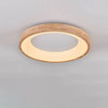 Scandinavian Style Natural Wood LED Flush Mount Ceiling Light for Hallway