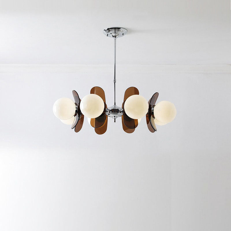 Mid-Century Modern Acrylic Magic Bean Chandelier for Living Room 3/8 Lights