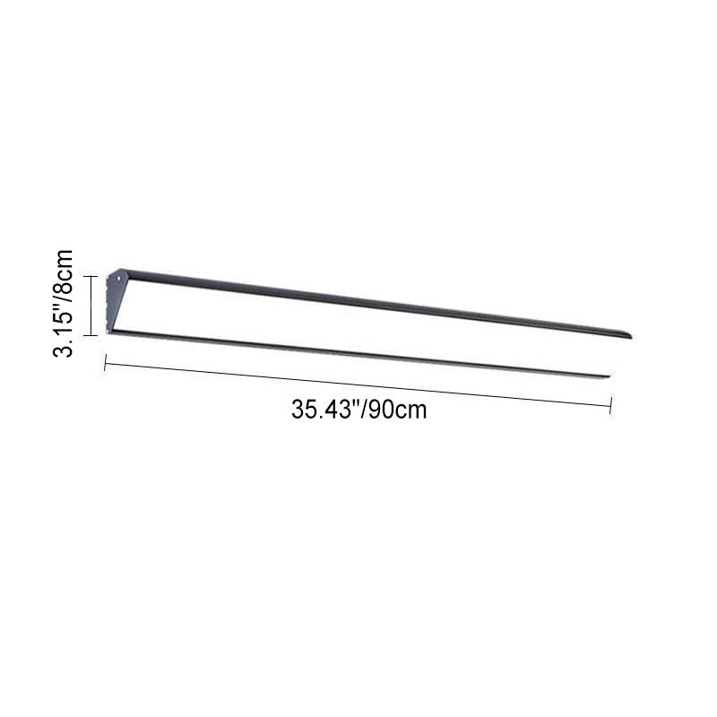 Stylish Black Aluminum LED Wall Sconce Lamp for Outdoor Spaces