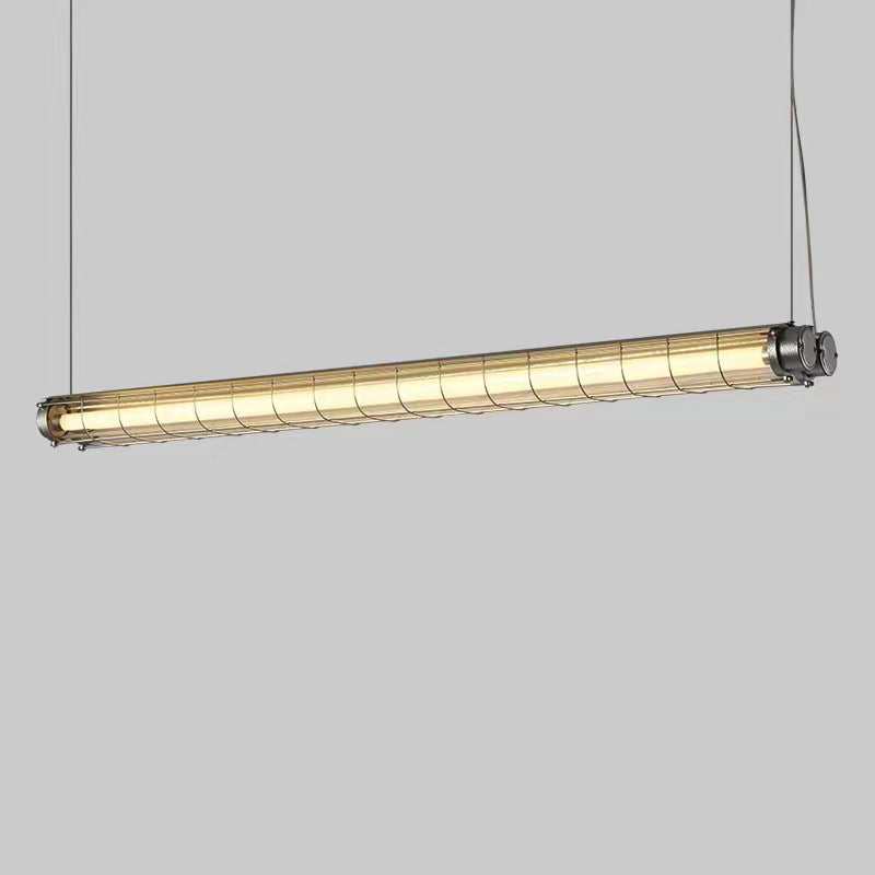 Modern Industrial Acrylic 1/2 Light Chandelier for Dining Room