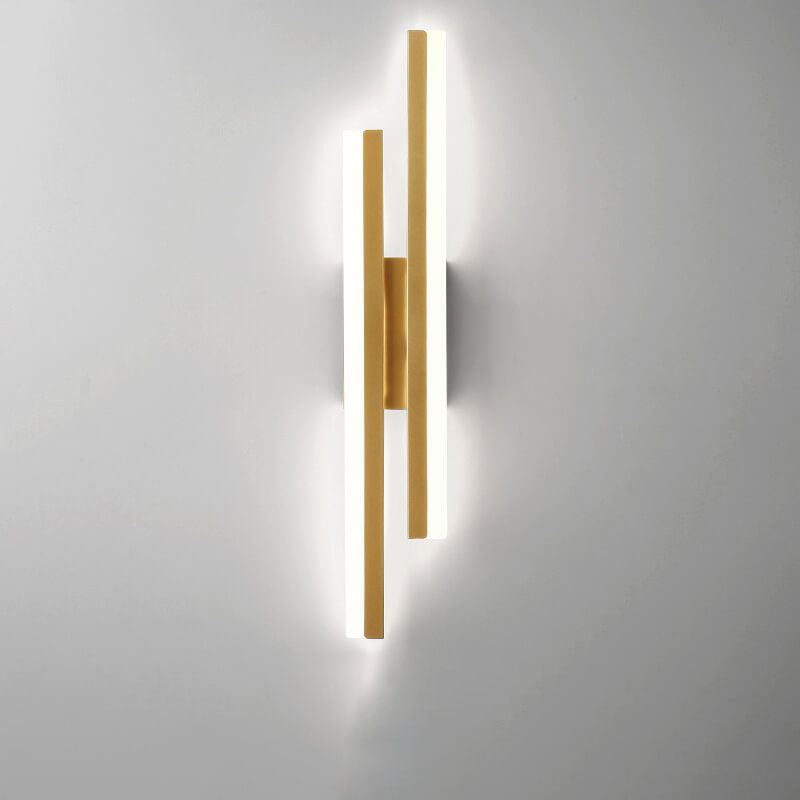 Sleek Black Iron Acrylic LED Wall Sconce Lamp for Contemporary Spaces