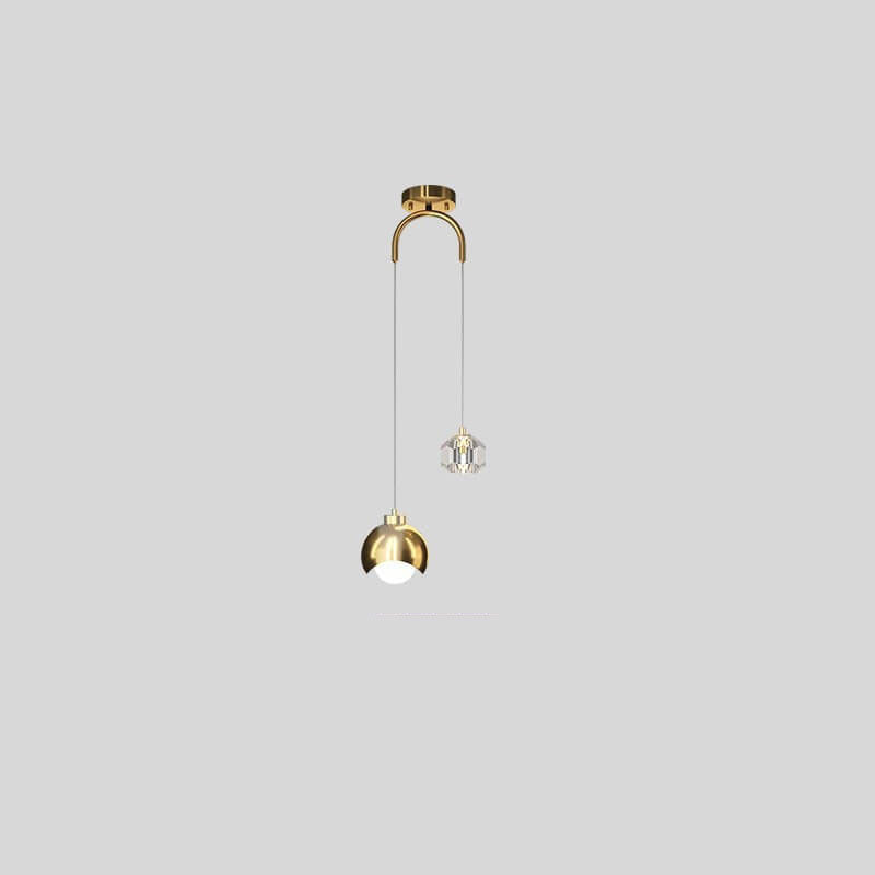 Elegant Brass and Iron LED Island Chandelier for Modern Dining Spaces