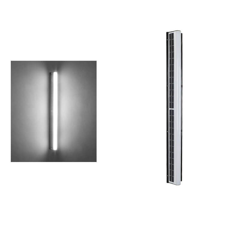 Contemporary Black Acrylic Solar LED Waterproof Garden Wall Light