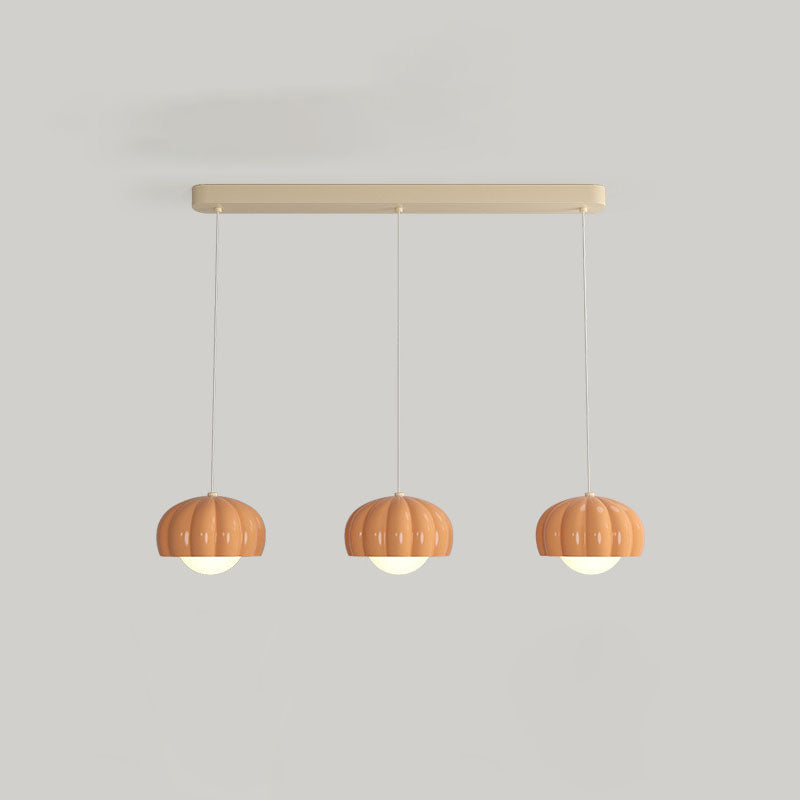 Contemporary Cream Aluminum Resin Pendant Chandelier for Dining Room