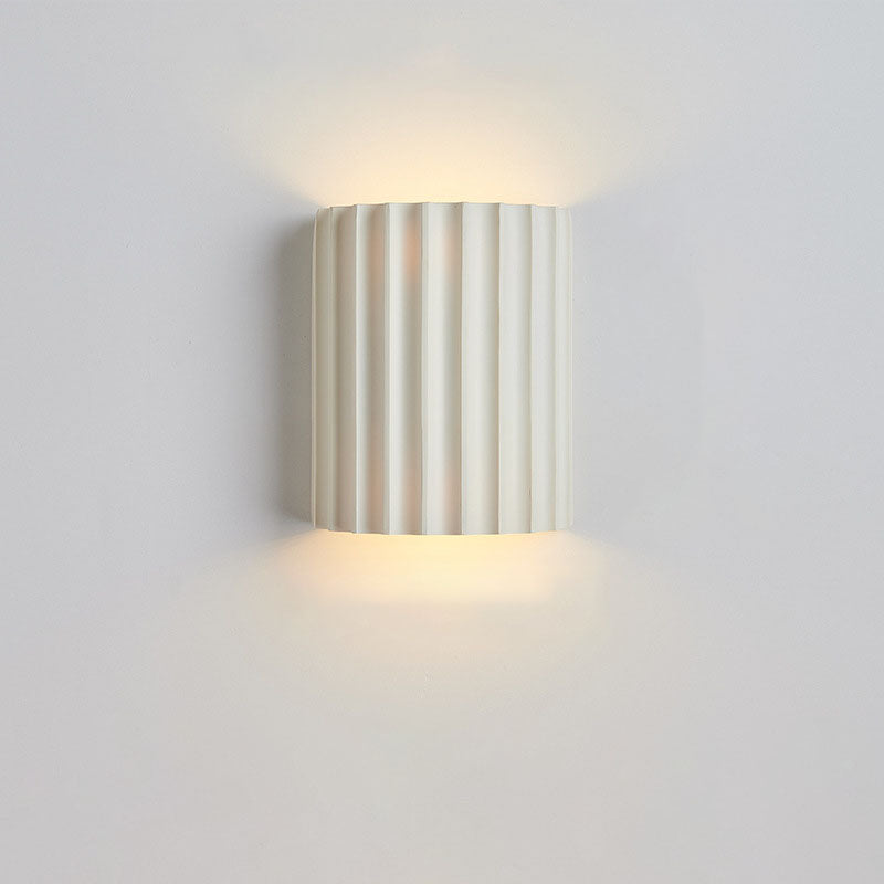 Stylish White Resin 2-Light Nordic Wall Sconce for Bedroom Decor