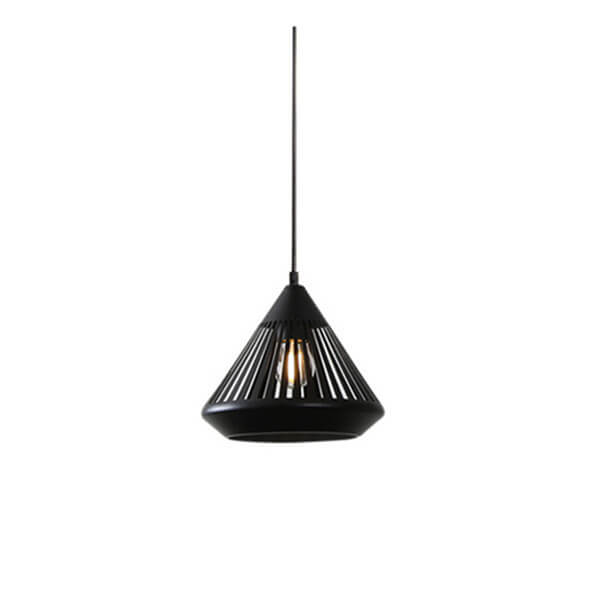 Modern Black Iron Hollow Diamond Chandelier Pendant for Kitchen Island
