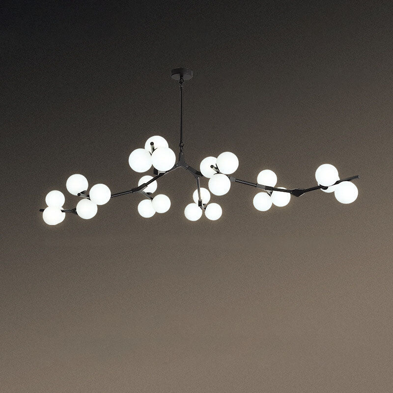 Modern Glass Chandelier with 12/18/24 Lights for Stylish Living Room