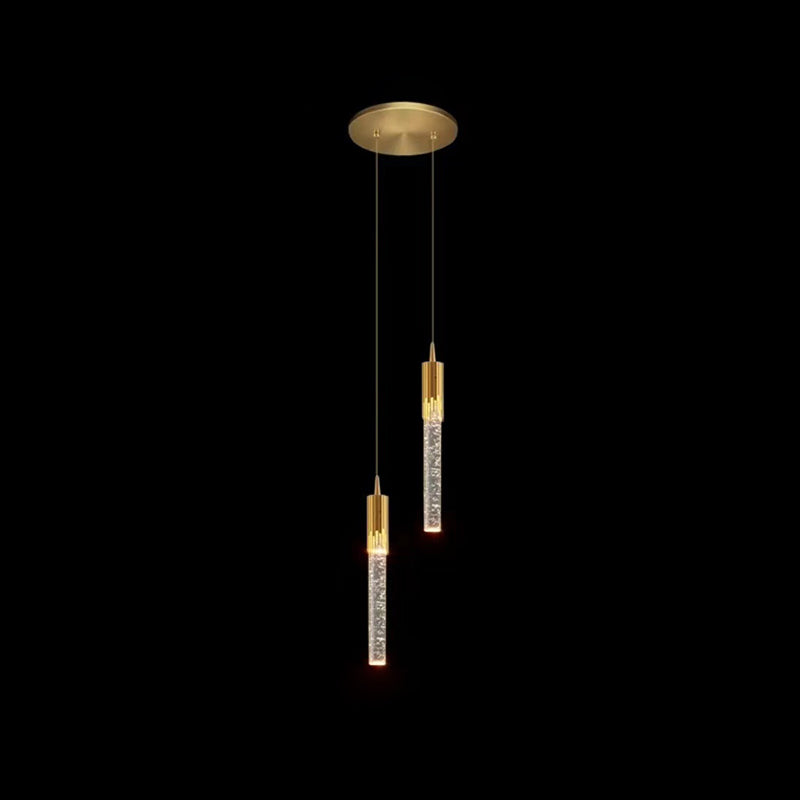 Scandinavian Water Drop Crystal LED Chandelier for Bedroom Decor