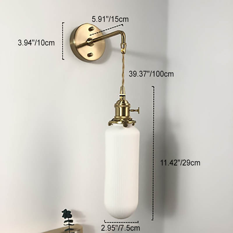 Retro Minimalist Brass and Lucite Oval Wall Sconce for Elegant Spaces
