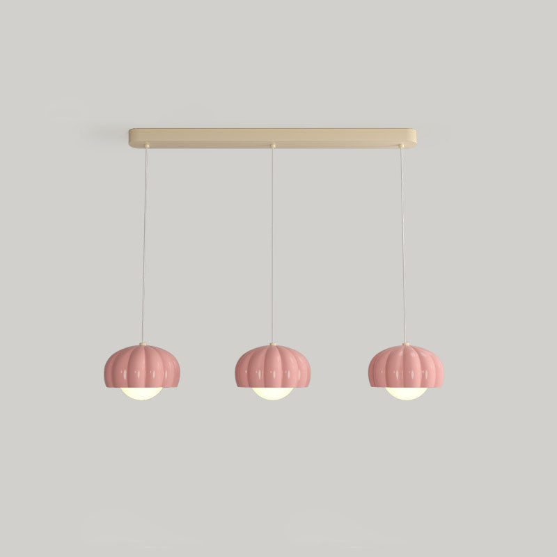 Contemporary Cream Aluminum Resin Pendant Chandelier for Dining Room