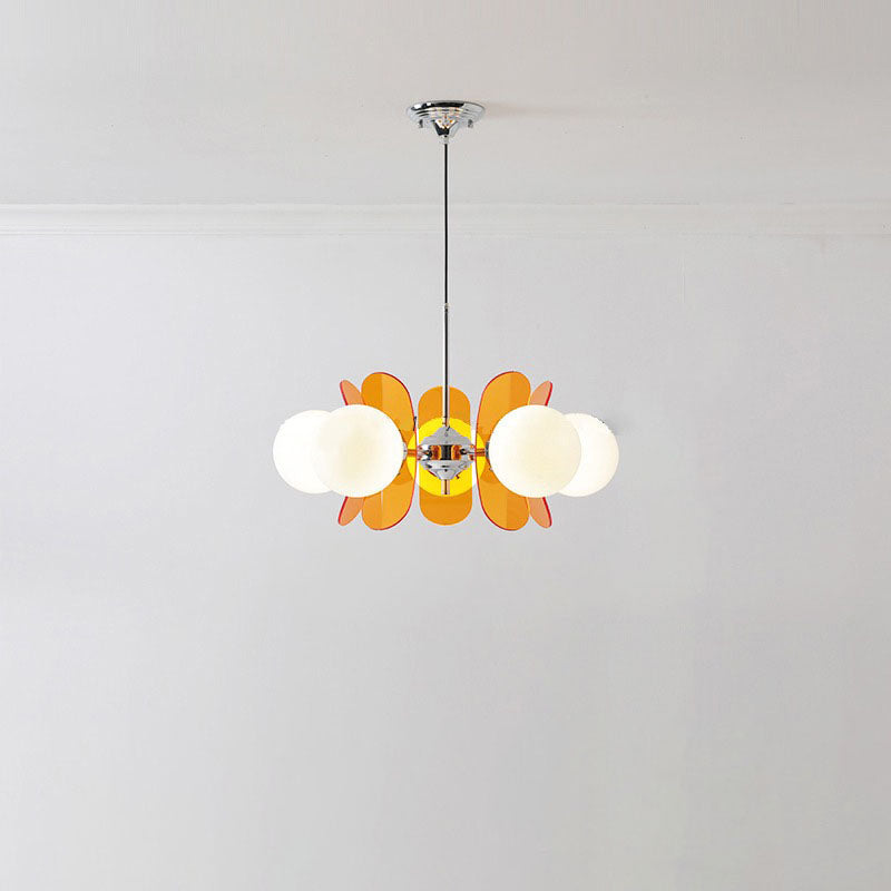 Mid-Century Modern Acrylic Magic Bean Chandelier for Living Room 3/8 Lights