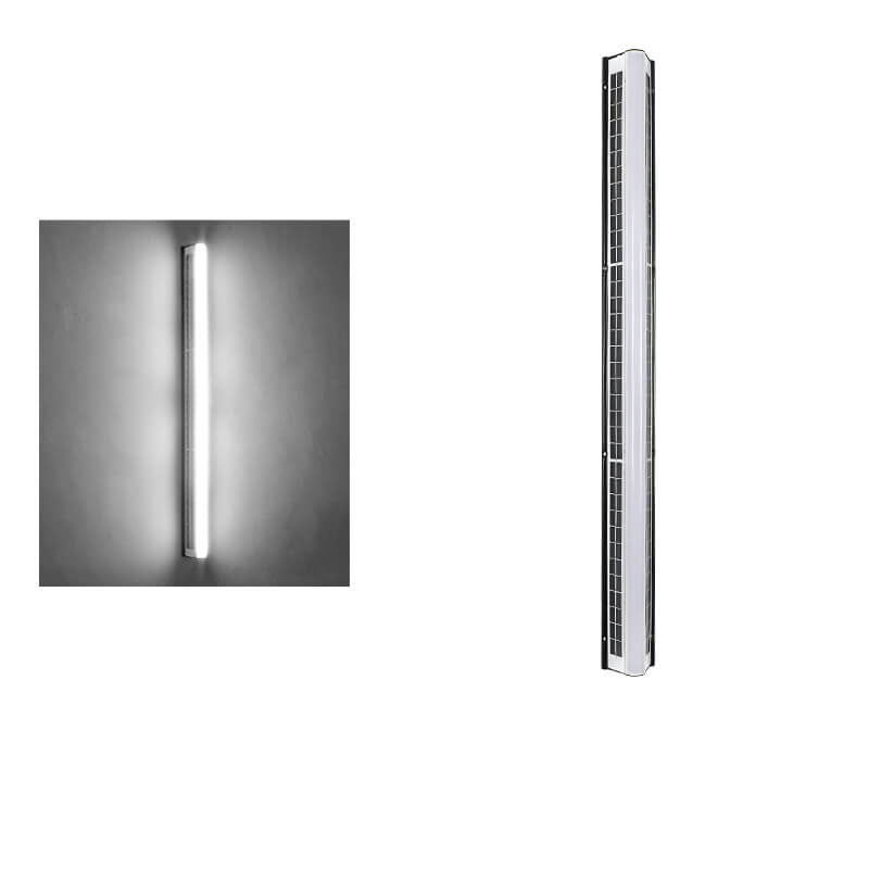 Contemporary Black Acrylic Solar LED Waterproof Garden Wall Light