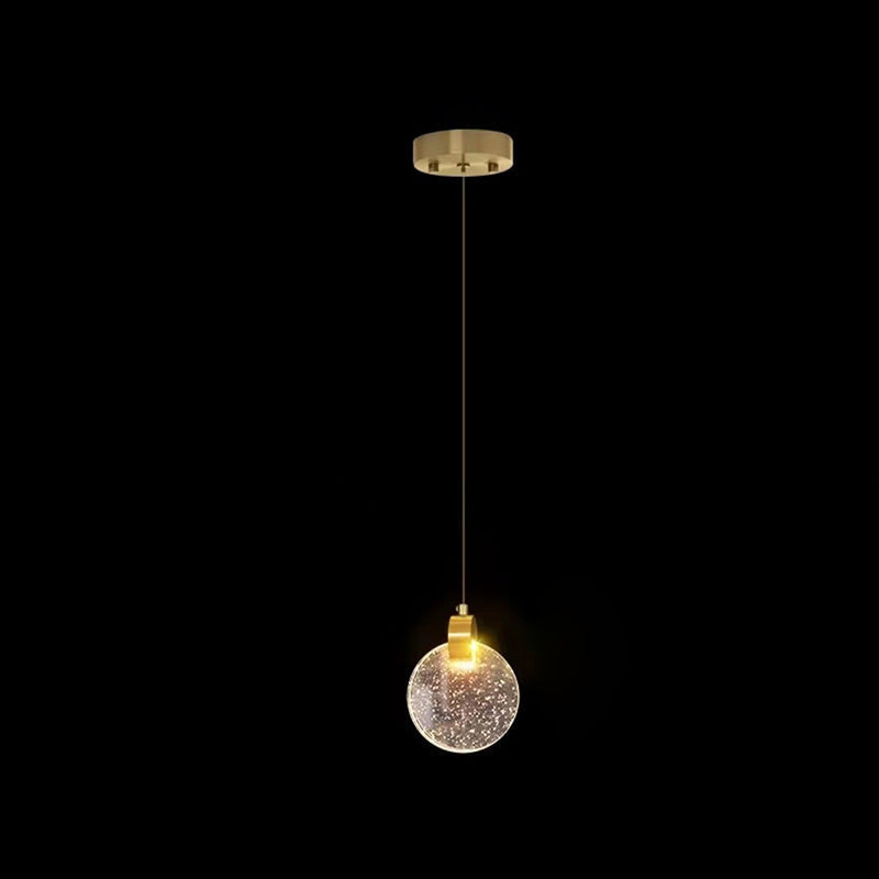 Scandinavian Water Drop Crystal LED Chandelier for Bedroom Decor