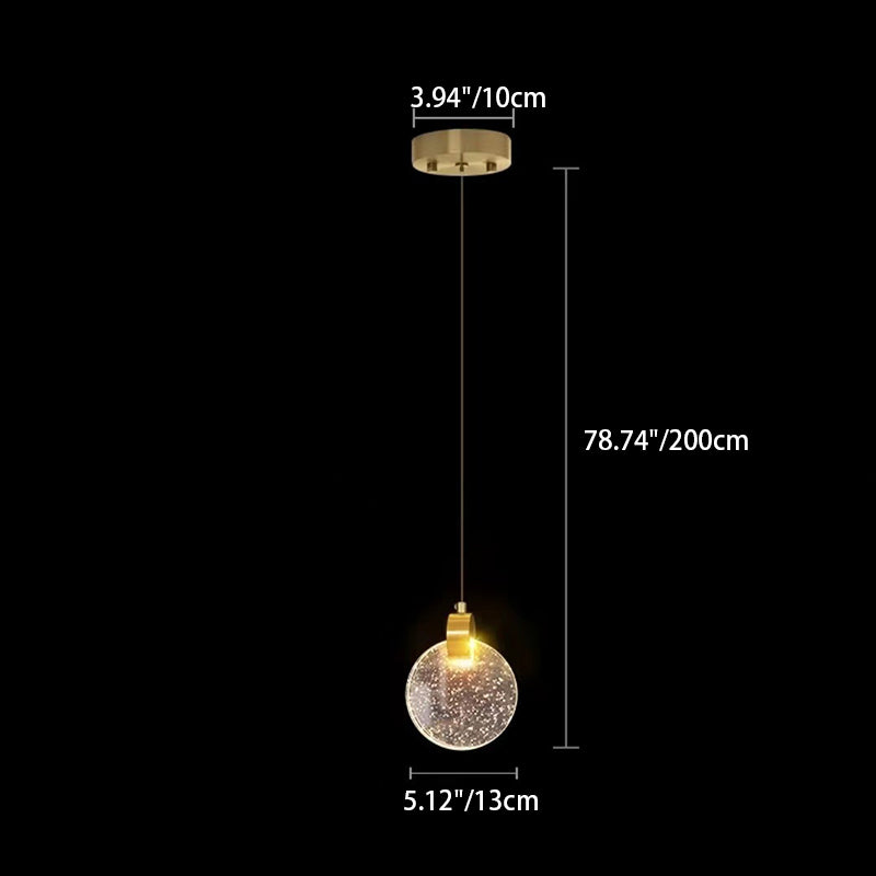 Scandinavian Water Drop Crystal LED Chandelier for Bedroom Decor
