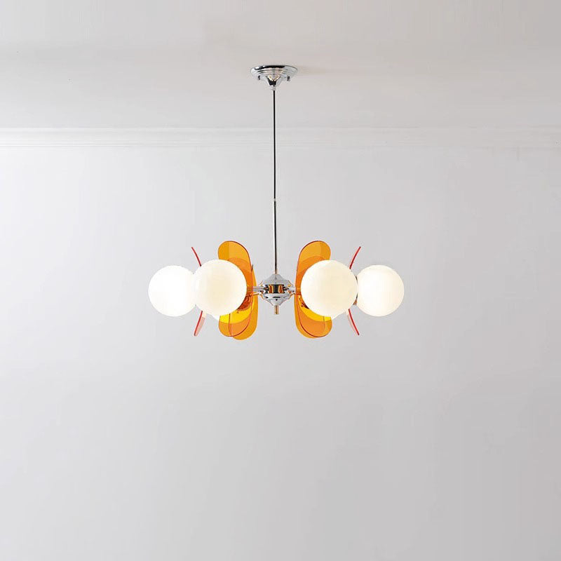 Mid-Century Modern Acrylic Magic Bean Chandelier for Living Room 3/8 Lights