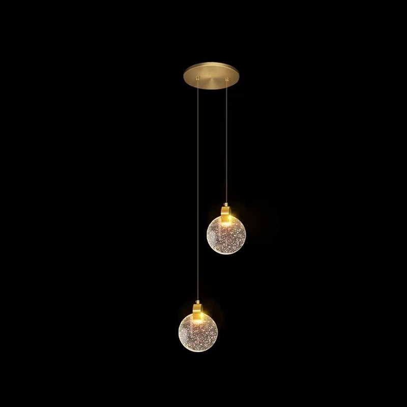 Scandinavian Water Drop Crystal LED Chandelier for Bedroom Decor