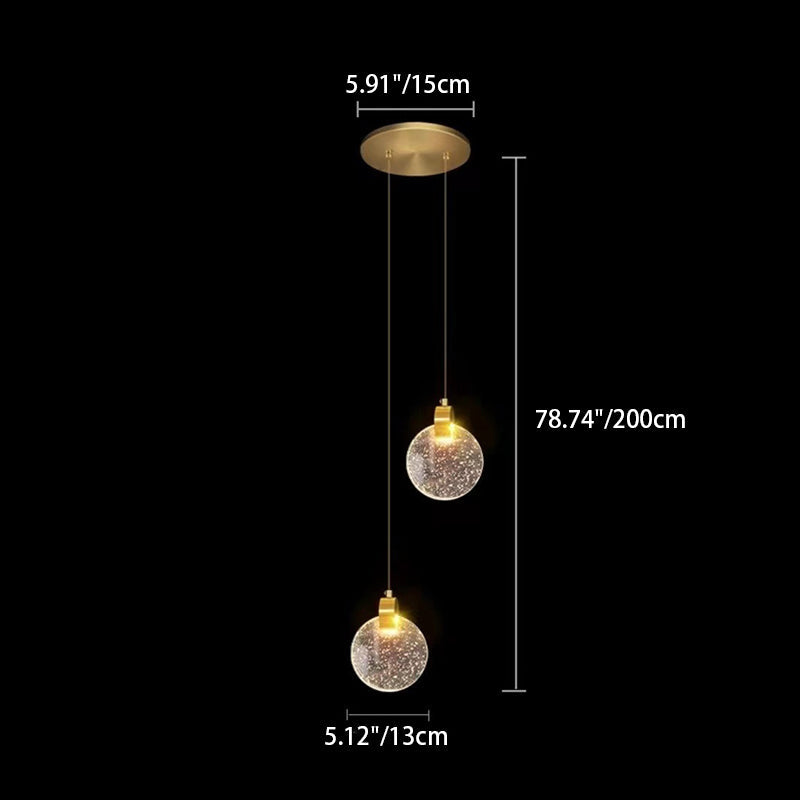 Scandinavian Water Drop Crystal LED Chandelier for Bedroom Decor