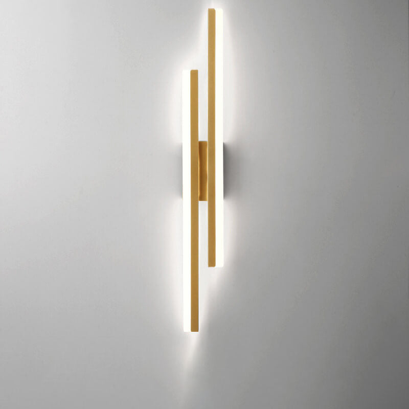 Sleek Black Iron Acrylic LED Wall Sconce Lamp for Contemporary Spaces