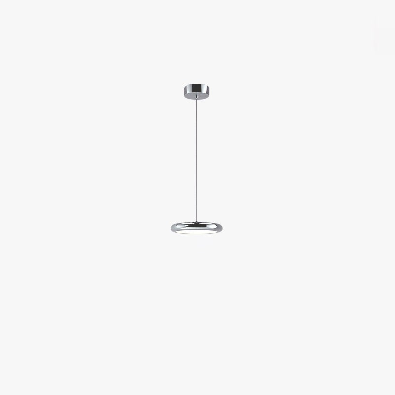 Sleek Stainless Steel LED Island Chandelier for Modern Living Room Design