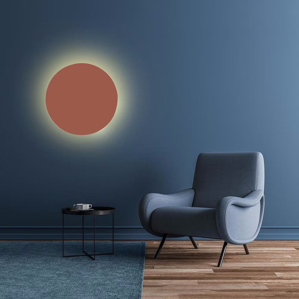 Colorful Round Iron LED Wall Sconce Light Fixture for Modern Decor